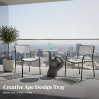 primateShaped Stand creature Theme Side Table Creative Design Modern design for Home Decor lovers, Bedroom, Balcony, Entryway