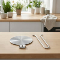 with Foldable Handle Round Gas Cooktop Converter Disk Simmer Plate for Coffee Percolator Pot