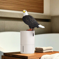 Decorative Soap Dispenser with Eagle Figurine Battery Powered Touchless Soap Dispenser Reliable Long-Lasting for Bathroom, Kitchen