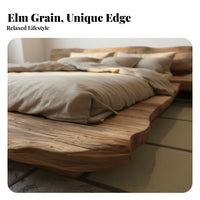Minimalist Elegance Aesthetic Bed No Box Spring Needed Low Profile Foundation Bed Heavy Duty for Hotel Owners, Design Enthusiasts, Guesthouse