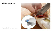 Fishes Scale Remover Stainless Steel Fishes Descaler Sturdy Kitchen Utensil for Chefs, Restaurant