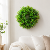 Artificial Wreath All Year Round, Eucalyptus Wreath 30-100cm, Door Decoration For Front Door And Outdoor Area, Nordic Summer Wreath