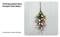 Easter Door Hanger Festive Pastel Egg Door Hanger Thoughtful Gift Artificial Easter Decoration for Home Embellishers, Homeowners, Cabinet, Mantel