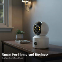 Twin Lens Detection Unit AI Human Tracking Twin Screen Observation Camera Interactive Audio Observation System Display for Parents, Seniors, Home