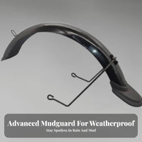 Extended Tail Design Full Coverage Mudguard Dirt Resistant Electric Bike Mudguard Long-Lasting