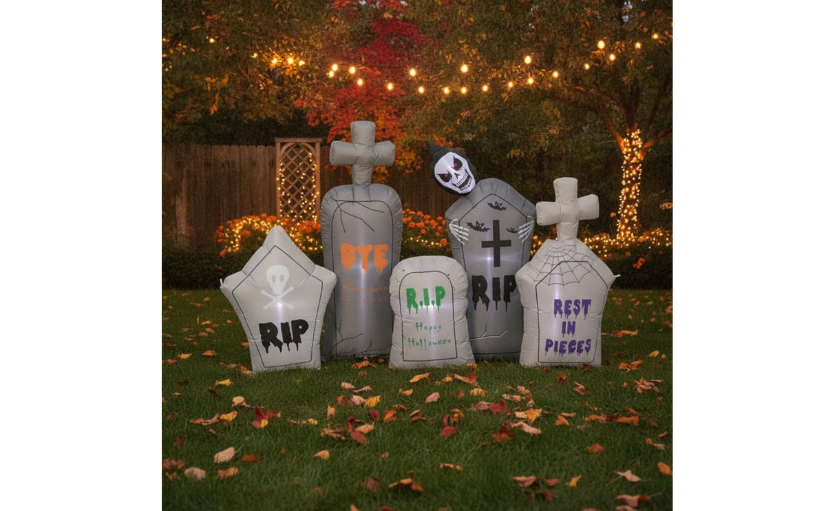 Outdoor Halloween Inflatable Scary Inflatable with Built-in Fan Lightweight for Garden