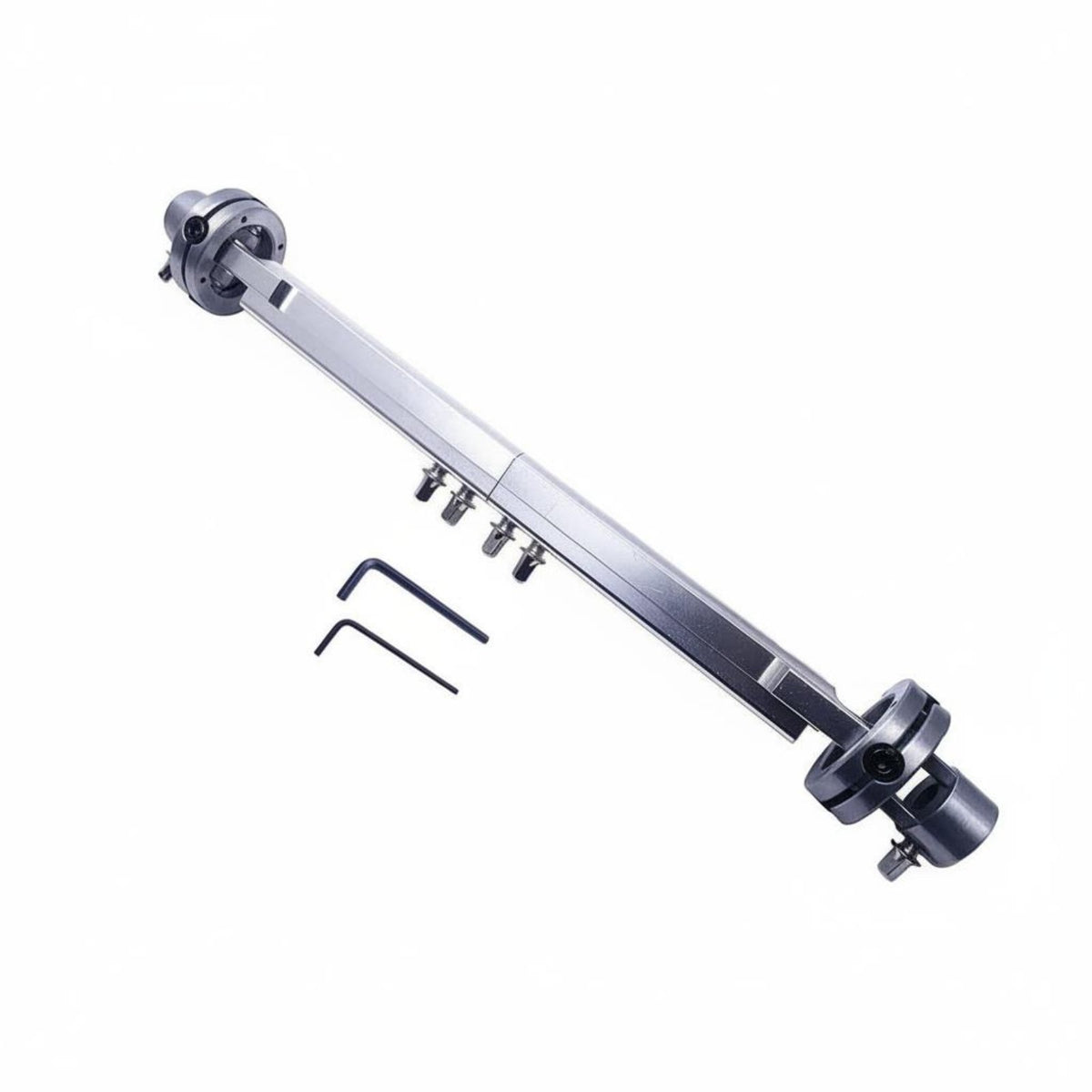Double Pedal Connector Metal Construction Bass Drum Linkage Rod Adjustable Length Drum Pedal Drive Shaft for Drummers