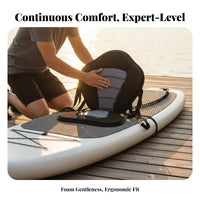 Padded Kayak Seat with Fore and Aft Fore and Aftrest Waterproof Detachable Paddleboard Fore and Aftrest Adjustable Straps Watersport Gear