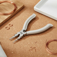 6-Step Jewelry Pliers DIY 6 Step Pliers Double Leaf Spring Hand Tool for Crafters, Workbench