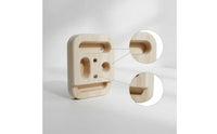 Climbing Fingerboard Compact Wooden Finger Training Board Wall-Mounted for Climbers, Boulderers, Home Gym