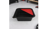 Oil Drain Pan Square Oil Drain Tray with Insert Container Heat-Resistant Long-Lasting for DIYers, Garage, Repair Shop