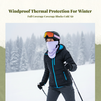 Windproof neck gaiter for skiing