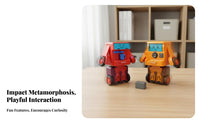 Rotate Change Collision Transforming Car No Battery Needed 2 in 1 Deformation Car Toy Sturdy ABS Material for Preschool, Indoor, Home