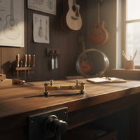Nut Sanding Tool Adjustable Clamps Guitar Nut File String Slot File for Repair Bench
