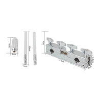 Drum Universal Holder Easy to Adjust Drum Multi Clamp Heavy-Duty Metal Percussion Mounting Bracket