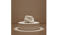 Sculpture with Knot Form Speckled Knot Ornament Minimalist for Shelf Styling