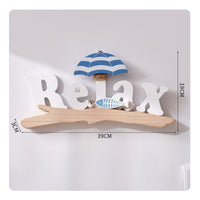 Nautical Welcome Sign Mediterranean Door Hanger Coastal Wall Decor for Restaurant, Cafe, Bathroom
