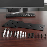 Space-Saving VESA Mounting Bracket Clutter-Clutterless Docking Station Mount Long-Lasting Docking Station Bracket Heavy-Duty for Telecommuter Workers, Workstations