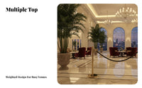 Weighted Base Rope Stanchion Rust-Resistant Stainless Steel Stanchion Elegant Design VIP Rope Barrier Post Easy to Assemble for Venue Managers, Party Hosts, Business Owners, Hotels, Red Carpet Events, Airports, Exhibitions