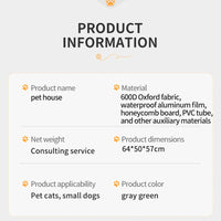 Pet House with Viewing Window and Sturdy Bracket, Breathable Fabric Cage for Dogs and Cats