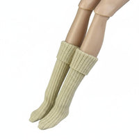 Clean Packed 1/6 Doll Socks Stretchy Mini Doll Socks Bright Colors Play Figure Clothes Easy to Put On