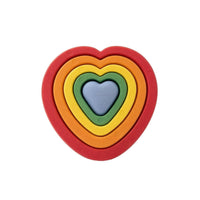 5 Pieces Stackable Heart-Shaped Stepping Stones Indoor-Outdoor Foam Stepping Stones Sturdy Toy Long-Lasting for Children, Playroom
