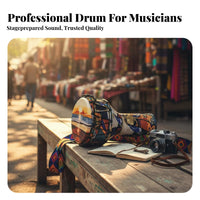 Lightweight 8.5 Inch Djembe Portable Djembe Deep Echo Percussion Instrument Rope Tuned for Travelers, Music Lovers, Stage Performance, Performances, Festivals, Outdoor Gathering