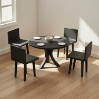 1:18 Scale Dining Set Model Display Dollhouse Table and Chairs Compact Size Mini Dollhouse Table and Chairs