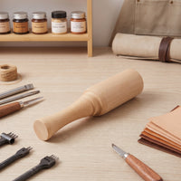 Beech Wood Mallet Balanced Wood Mallet with Tapered Handle Tool for Leathercrafters