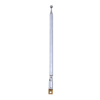 Mounting Base Telescoping Radio Antenna Silver Finish Metal Radio Antenna Slim