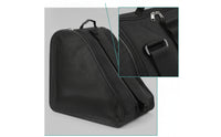 Triangular Skate Bag with Mesh Panels Breathable Roller Skate Bag Crossbody Carrying Case Ventilated for Skaters, Commuters, Students, Practice Sessions, Everyday Storage