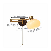 Adjustable Bedside Wall Lamp Space-Saving Adjustable Wall Sconce