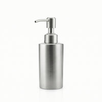 Stainless Steel Lotion Bottle Brushed Bottle with Pump Minimalist Dispenser with Pump Refillable for Bathroom, Shower, Kitchen Sink
