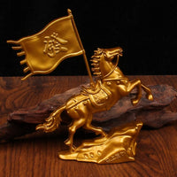 Creative Design Metal Horse Statue Miniature Size Golden Horse Statue Great Gift for Business Owners, Entrepreneurs, Office Desk, Study Room