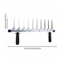 Sharp Cutting Blades Commercial Tofu Cutter Stainless Steel Construction Adjustable Block Cutter Ergonomic Rubber Grips for Food Vendors