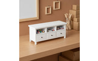 Dollhouse TV Cabinet Fine Details 1:12 Size Media Console Functional Design Miniature TV Cabinet for Collectors, Dioramas