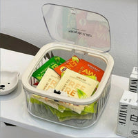 Tea Pouch Storage Box Dustproof Tea Pouch Organizer Clear Coffee Capsule Holder for Office, Breakroom, Kitchen Counter