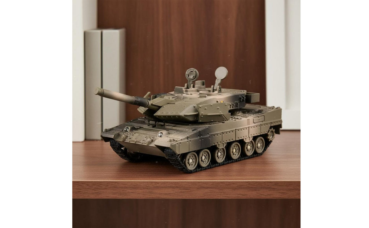 Alloy Battle Armored Vehicle Working Tracks Diecast Armored Vehicle Model Die-Cast Vehicle Realistic Features