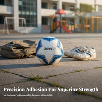 Wear-Resistant Training Soccer Ball Burst-Proof Laminated Soccer Ball Long-Lasting for Teenagers, Adults, School Sports, Match Play