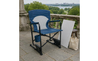 Tall Director Chair 3-Position Adjustable Camping Director Chair Foldable Outdoor Seating for Barbecue, Travel
