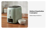 Airtight Seal Rice Storage Container Large Capacity Rice Box Included for Countertop, Cabinet