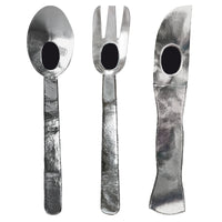 Utensil Costume Shiny Silverware Costume Oversized Apparel for Halloween, Stage Performance