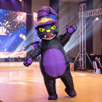 Inflatable Sorcerer Cat Costume Full-Body Cat Costume Comfortable Inflatable Suit for Teens
