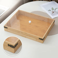 Wooden Serving Tray with Lid for Snacks and Baked Goods