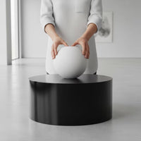 Cylinder Display Stand Freestanding Cylindrical Display Riser Minimalist Design Cylindrical Pedestal Stand for Live Broadcasting, Photo Photography