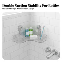 Suction Cup Corner Tray Drillnon-Drill Installation Wall-Mounted Rack