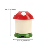Toadstool Trash Can Cute Toadstool Trash Bin Cartoon for Nursery, Bedroom, Kids