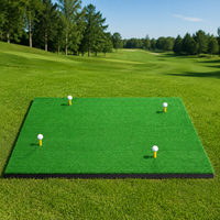 Portable Artificial Grass Mat, Driving Range Mat with Replaceable Surface, Non-Slip EVA Base for Chipping & Swing Practice