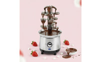 Double Controls 4-Tier Chocolate Fountain Easy to Clean Electric Chocolate Fondue Fountain Multi-Functional for Parties, Weddings, Buffets