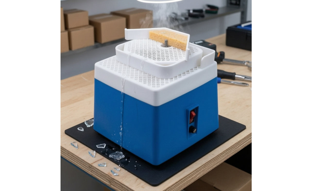 Glass Grinding Machine with Double-Layer Table Compact Glass Precision for Workshops